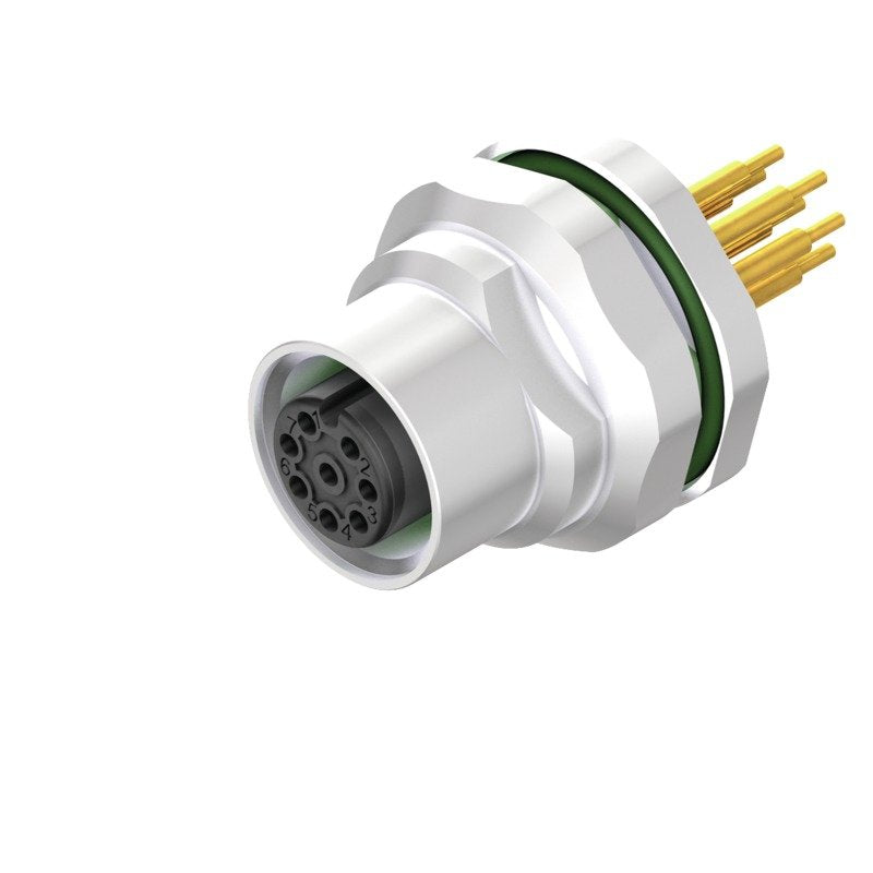 Weidmüller - Rundsteckverbinder, Einbau (PCB) Stecker SAIE-M12B-8S-H6.75TL M12 − 10 Stück