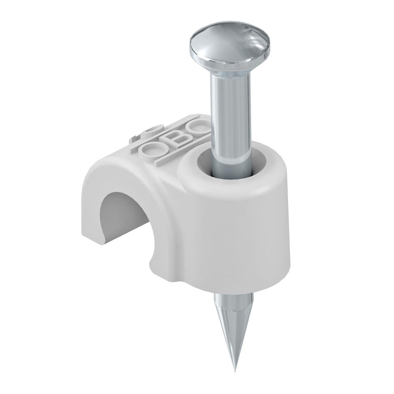OBO Bettermann - Nagelschelle (für Kabel) Iso-Nagel-Clip 2009 35 LGR SP 9,0mm − 200 Stück