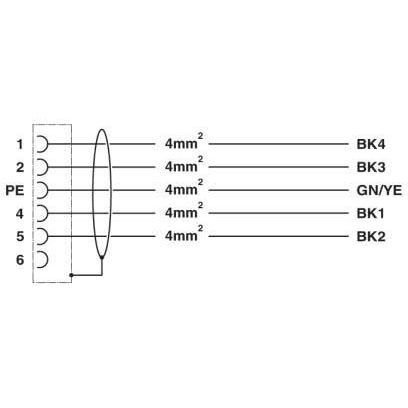 Phoenix Contact - Konfektioniertes Sensor-Aktor-Kabel Kabelstecker K-4E - OE/5,#1625777 kunststoffumspritzt − 2 Stück