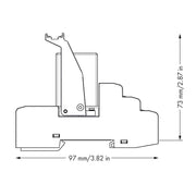 WAGO - Schaltrelais Relaismodul 858-514 AC 24 V,4 Wechsler − 5 Stück