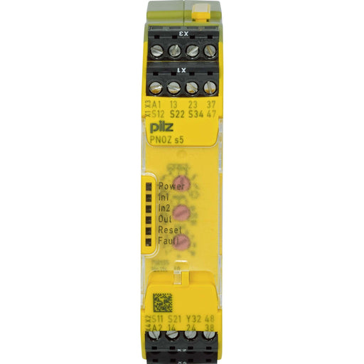 Pilz - Gerät zur Überwachung von sicherheitsgerichteten Stromkreisen Not-Aus-Schaltgerät PNOZ s5 #750135 48-240ACDC2n/o 2n/ot