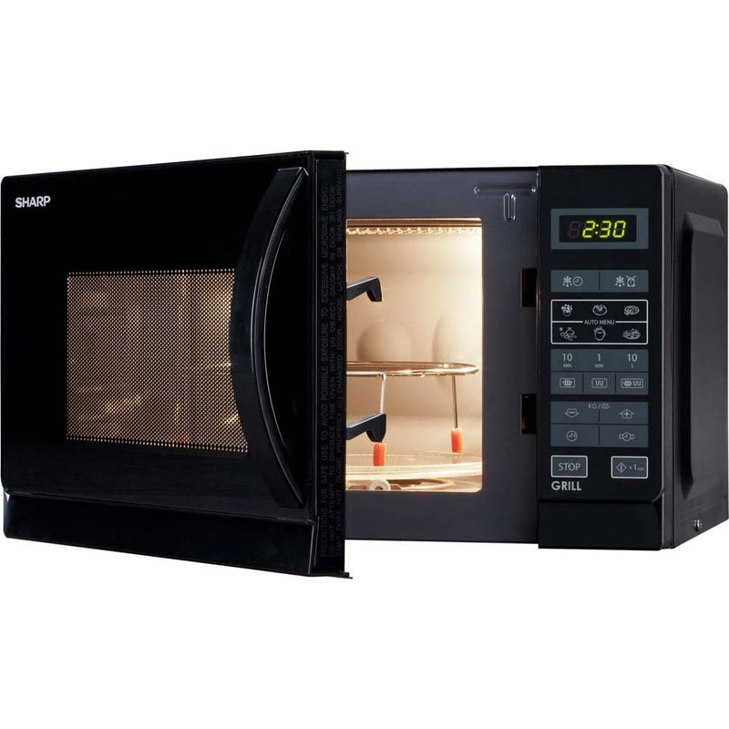 Sharp - Mikrowellengerät Mikrowelle 2in1 R642BKW 20L 800/1000W