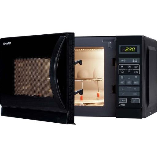 Sharp - Mikrowellengerät Mikrowelle 2in1 R642BKW 20L 800/1000W