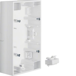 Berker - Aufputzgehäuse für Unterputzgerät AP-Gehäuse 2f. pws 10427009 glänzend
