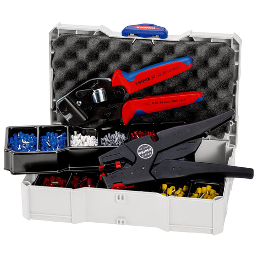 Knipex - Sortimentskasten für Anschluss- und Verbindungstechnik Crimp-Set 97 90 16 0,5 - 16qmm