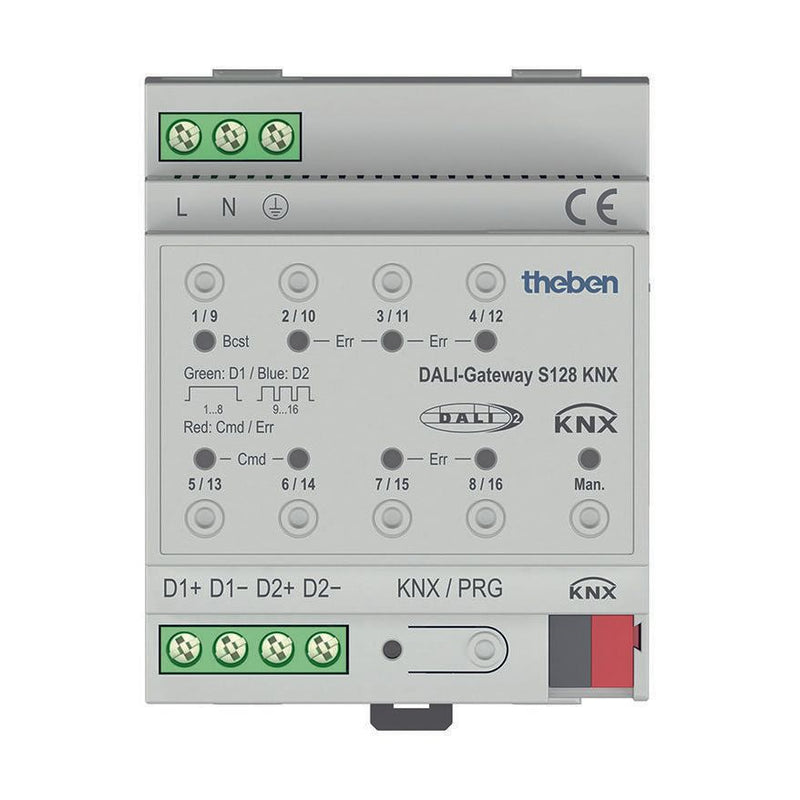 Theben - Bussystem-Systemschnittstelle/Medien-Gateway Schnittstelle 2-Kanal DALI-Gateway S128KNX