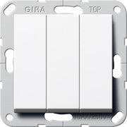 Gira - Installationsschalter Wippschalter Ein Aus 283003 3fach rws