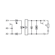 WAGO - Optokoppler Optokoppler-Klemme 859-740 24/3-30VDC 3A − 10 Stück