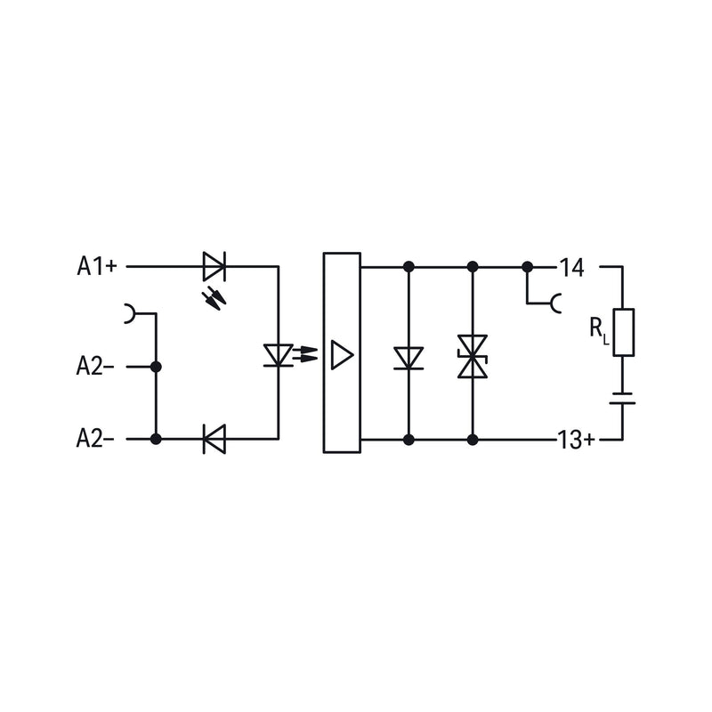 WAGO - Optokoppler Optokoppler-Klemme 859-740 24/3-30VDC 3A − 10 Stück