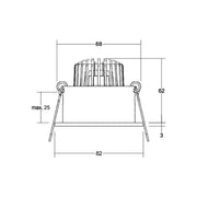 Brumberg Leuchten - Downlight/Strahler/Flutlicht LED-Einbaustrahler 39063083 3000K