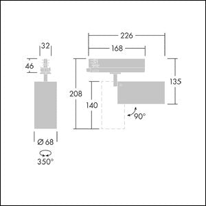 Thorn - Downlight/Strahler/Flutlicht LED-Strahler TONICS28009303GUSPBK 930, schwarz