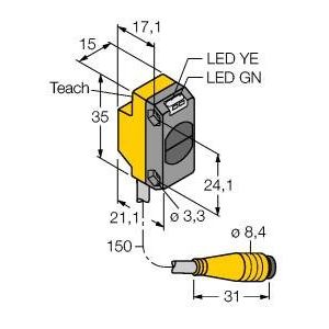 Turck - Lichttaster energetisch Opto Sensor QS18EN6DBQ Lichttaster