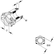 HKL - Kabelverschraubung 923M2013 − 25 Stück