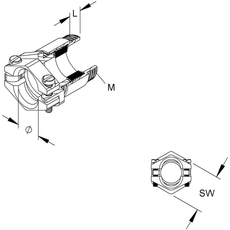 HKL - Kabelverschraubung 923M2013 − 25 Stück