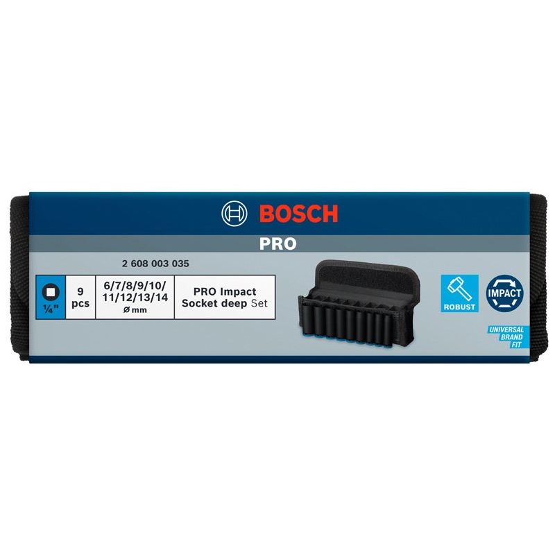 Bosch - Steckschlüsselset PRO Impact 2608003035 Steckschlüsselsatz
