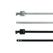 HellermannTyton - Kabelbinder Edelstahlkabelbinder lösb. 111-91000(100) 230x5,26 mm, schwarz − 100 Stück