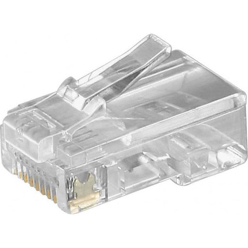 Goobay - Modularer Steckverbinder RJ45-Stecker Flachkabel 50252 St,8polig − 10 Stück