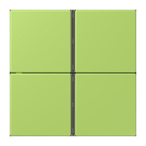 Jung - Abdeckung/Bedienelement für Installationsschalterprogramme Tastensatz 4fach LC 404 TSA 221 vert clair