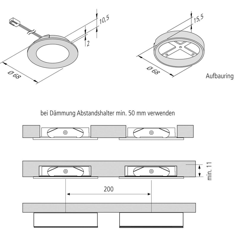 Hera - Downlight/Strahler/Flutlicht LED-Einbauleuchte 61001783003