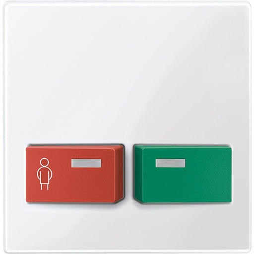 Merten - Zentralelement Klinikinstallation Zentralplatte pws/gl 451419 für Abstelltaster
