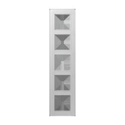 Jung - Abdeckrahmen Glasrahmen 5fach AV 585 GLM WW alpinweiß (Glas)