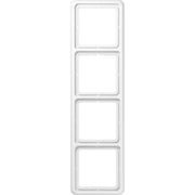 Jung - Abdeckrahmen Rahmen 4-fach aws CD 584 WW waage/senkrecht