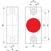 Schmersal - Magnetischer Näherungsschalter EEX-Magnetschalter BP 22/2 N (S)