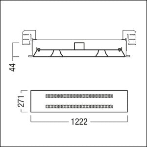 Zumtobel Group - Decken - /Wandleuchte Refurbishment Kit LEFEB2/54 #42189994 840