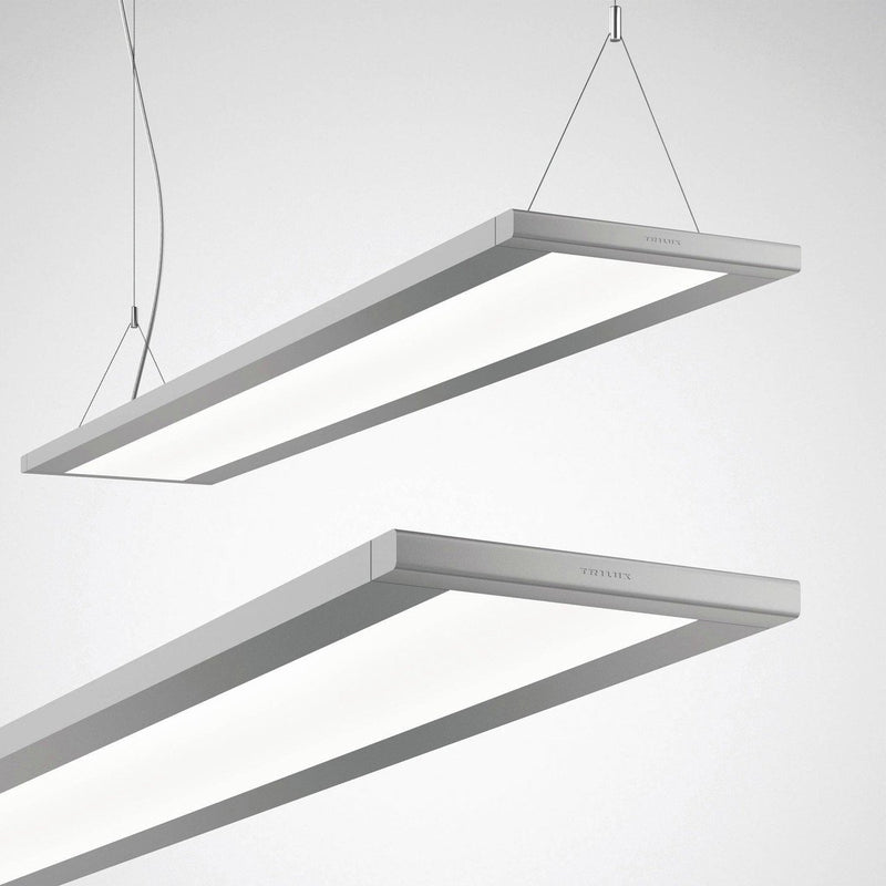 Trilux - Pendelleuchte LED - Hängeleuchte Luceos D/H1 #8233451 840, DALI, silber