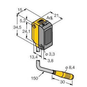 Turck - Lichttaster mit Hintergrundausblendung Opto-Sensor QS18VP6LAF250Q Lichttaster