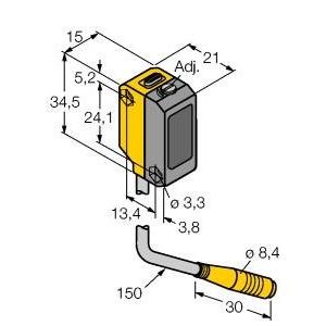Turck - Lichttaster mit Hintergrundausblendung Opto-Sensor QS18VP6LAF250Q Lichttaster