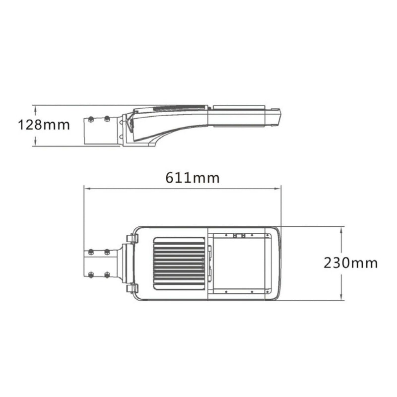 Abalight - Straßen- und Platzleuchte LED-Mastansatzleuchte MAIN-60-760-S 6000K