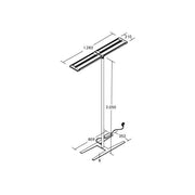 Brumberg Leuchten - Stehleuchte LED-Stehleuchte 77422174MS 4000K, dim