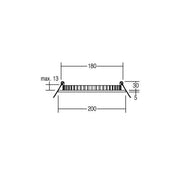 Brumberg Leuchten - Downlight/Strahler/Flutlicht LED-Einbau-Panel 12437684 24VDC TW silber