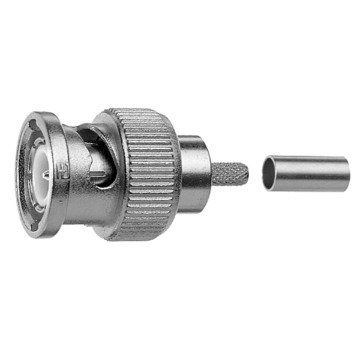 Telegärtner - Koax-Steckverbinder BNC-Kabelstecker 100023316 cr/cr Prof. G30 − 5 Stück