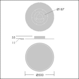 Thorn - Decken - /Wandleuchte LED - Ein - u.Anbauleuchte OMEGA C #96627780 3200 - 840 HFIX R500