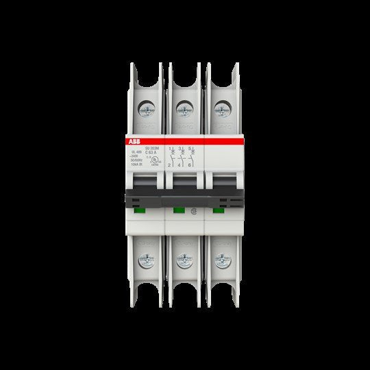 ABB Stotz S&J - Leitungsschutzschalter Sicherungsautomat SU203M-C63 10kA 63A 3P