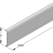 Niedax - Oberteil für Geräteeinbaukanal/Installationssäule Kanaldeckel GDSR 78 W − 24 Meter