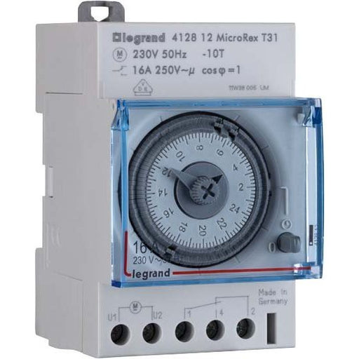Legrand - Verteilerschaltuhr analog Tagesschaltuhr sync. Legrand 412812 230V 50Hz