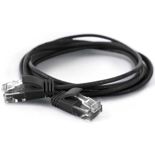 Wantec - Patchkabel Kupfer UTP-Patchkabel Cat.6A sw 7309 sw 0,1m 0,1m RJ45 2,8mm