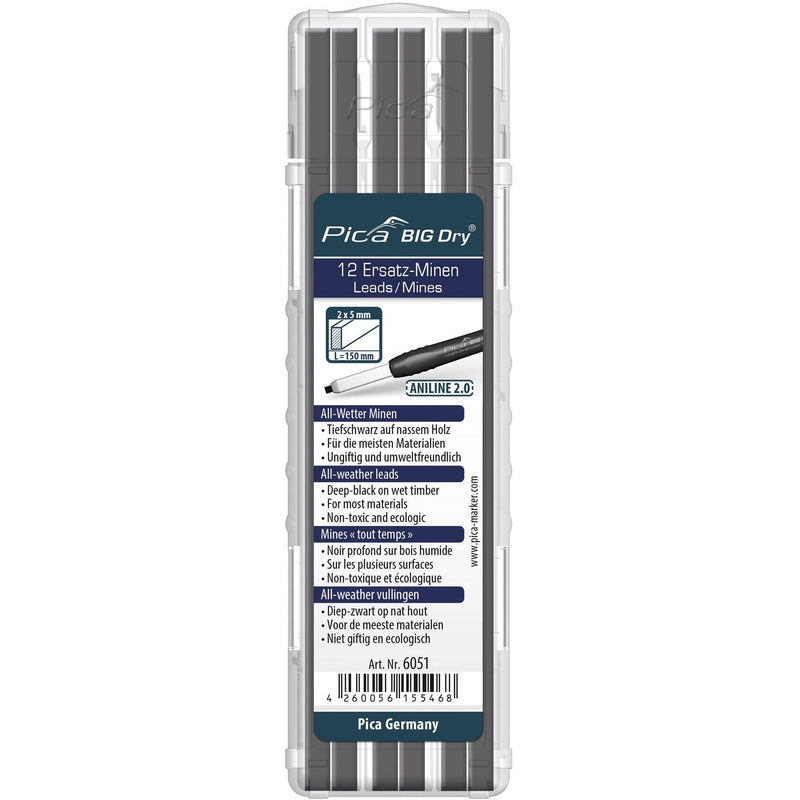 Pica-Marker - Markierungsstift Ersatzminen-Set 6051 ANILINE − 5 Stück