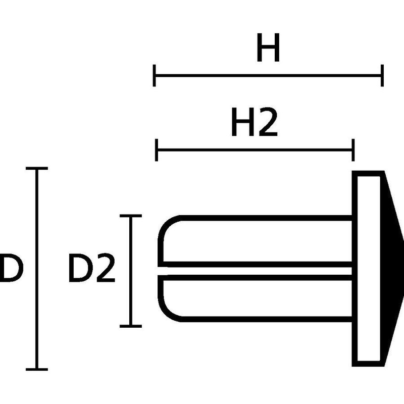 HellermannTyton - Spreizniet TY8P1-N66-NA − 1000 Stück