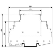 Phoenix Contact - Basiselement für Überspannungsableiter Basiselement für PLUGTRAB PT 2X1+F-BE/FM PT.../FM-Stecker