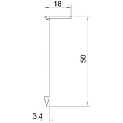 OBO Bettermann - Hakennagel 1101 3.4x50 − 250 Stück