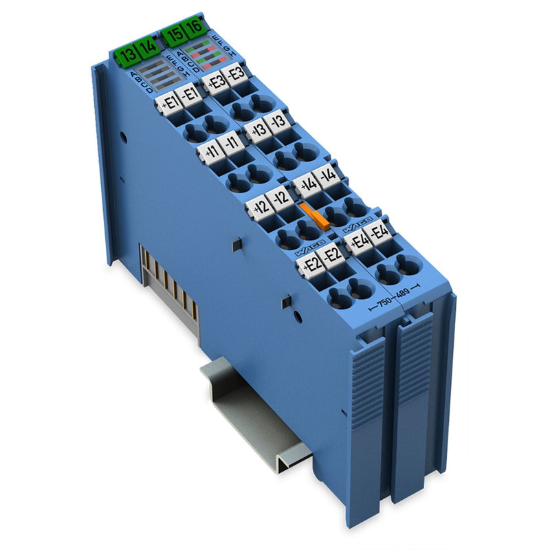 WAGO - Feldbus, Dez. Peripherie - Analoges Ein-/Ausgangs-Modul 4-Kanal-Analogeingang 750-489 (DMS),16 Bit