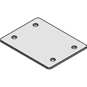 Icotek - Einführungsflansch für Kleingehäuse/Schaltschrank Blindplatte BPM-B-V2A Edelstahl − 10 Stück
