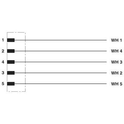 Phoenix Contact - Konfektioniertes Sensor-Aktor-Kabel Sensor-/Aktor-Kabel SAC-5P-MS #1407325 5-pol.2m
