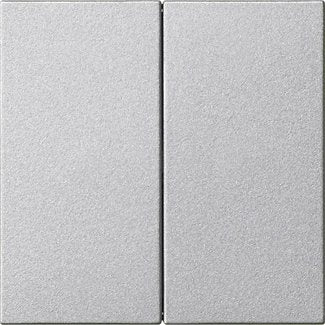 Gira - Abdeckung/Bedienelement für Installationsschalterprogramme Wippe 2-fach 537026 Alu