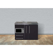 Stengel - Mini-Küche Miniküche Premiumline MPMSM120AMWGKFreBli Schwarz matt