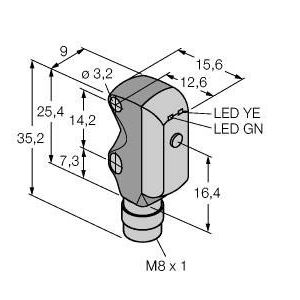Turck - Reflexions-Lichtschranke Reflexionslichtschranke VS3RP5XLPQ